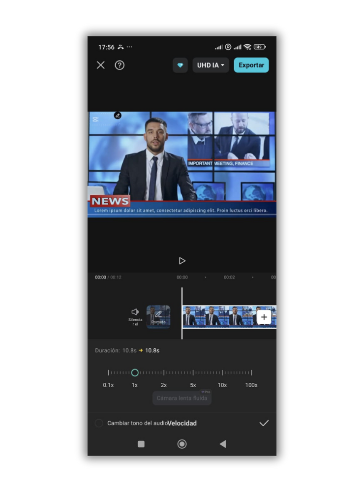 Comment mettre une vidéo en mode accéléré depuis n'importe quel mobile 7 app capcut velocidad video