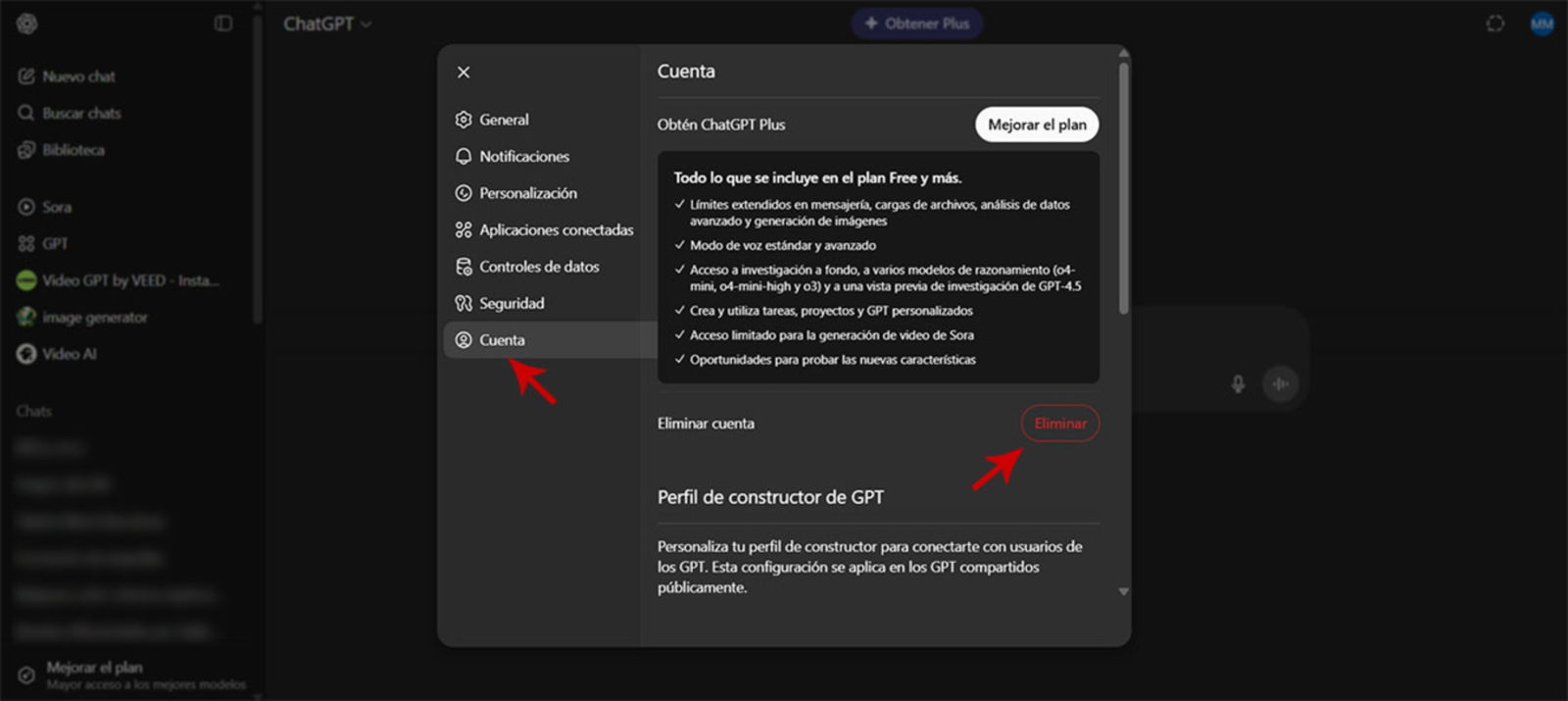 Comment supprimer votre compte ChatGPT : guide étape par étape pour une déconnexion totale 5 Supprimer votre compte ChatGPT depuis le PC