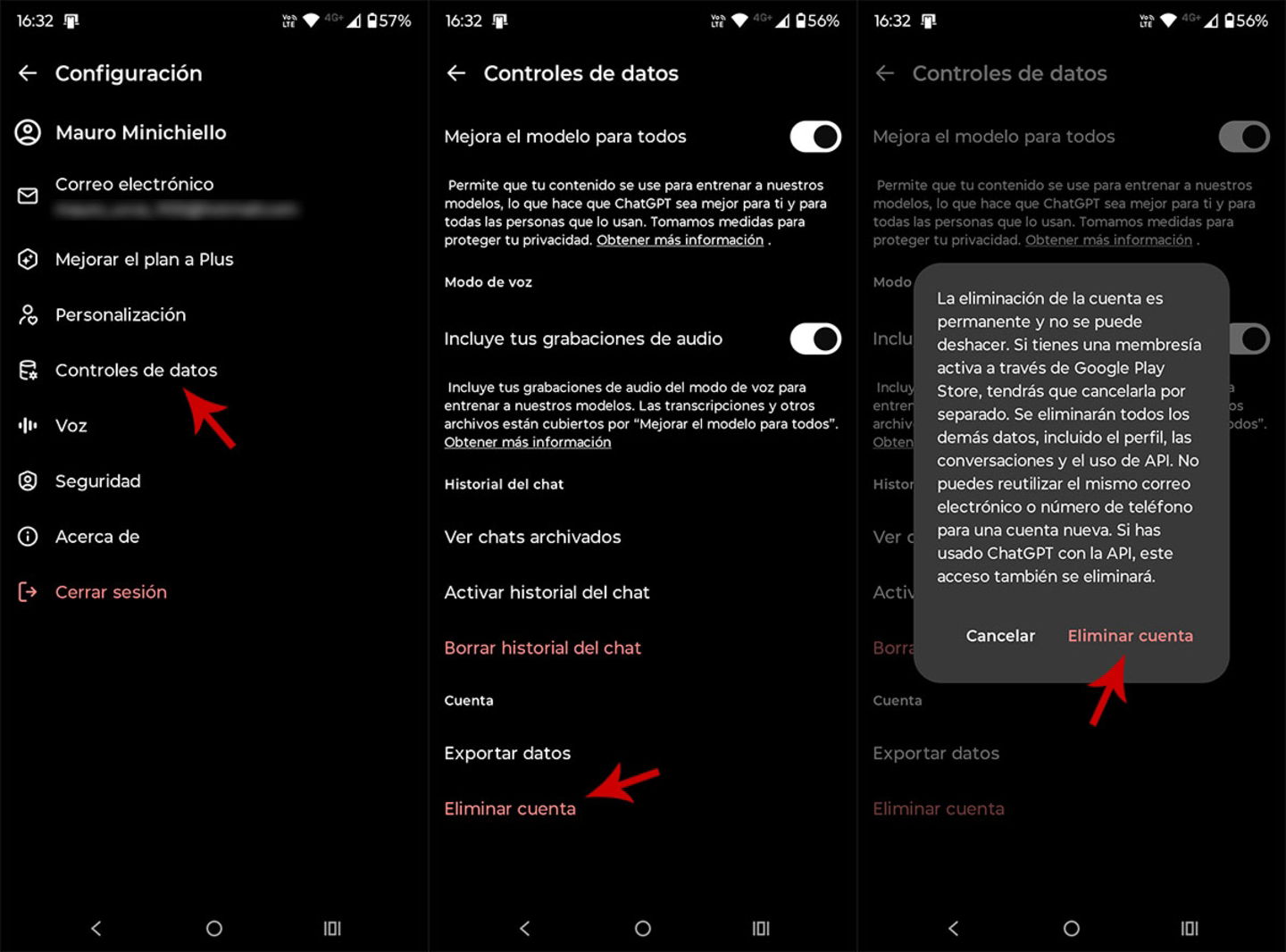 Comment supprimer votre compte ChatGPT : guide étape par étape pour une déconnexion totale 8 Supprimer un compte ChatGPT depuis le mobile