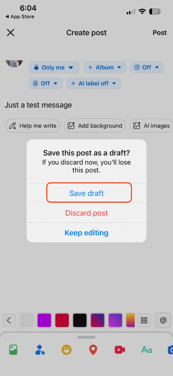 Comment retrouver vos brouillons enregistrés sur Facebook (tous les appareils) 6 Find Saved Drafts on Facebook iOS