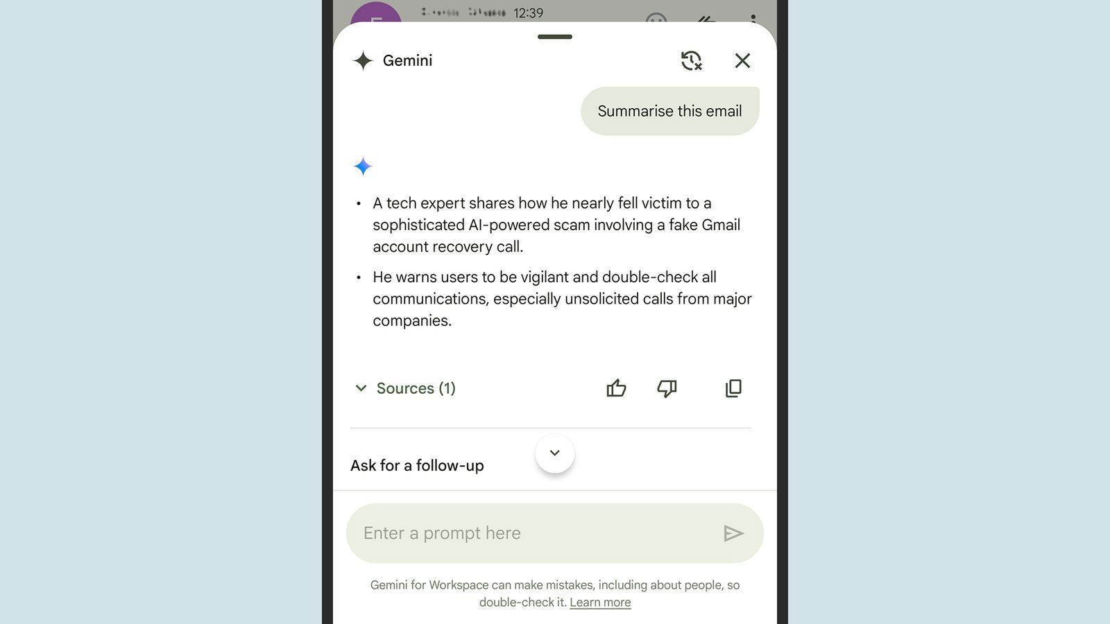 Des hackers ont découvert comment utiliser Gemini pour des campagnes de phishing 3 Il existe un moyen d'utiliser Gemini dans des campagnes de phishing : des hackers l'ont découvert