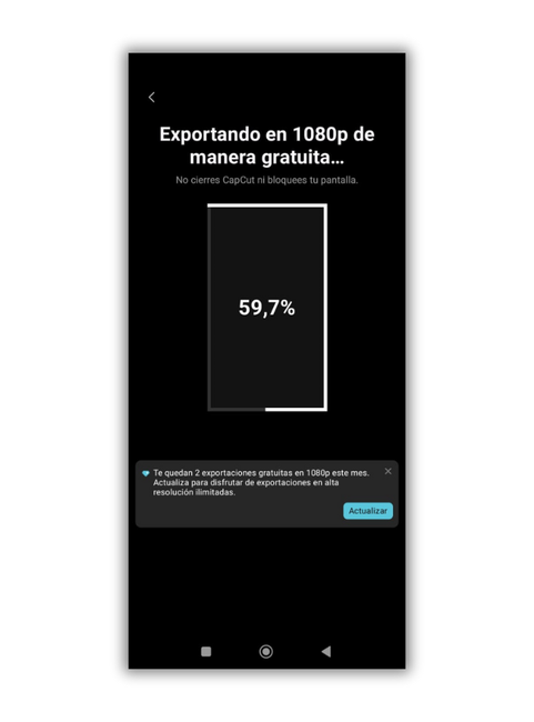 Ne payez pas pour CapCut Premium, il existe 3 façons d'en profiter gratuitement 4 exportaciones gratis 1080p