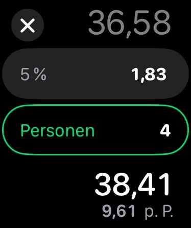Ces 10 fonctionnalités méconnues de ton Apple Watch vont te surprendre ! 9 Calcul des pourboires Apple Watch