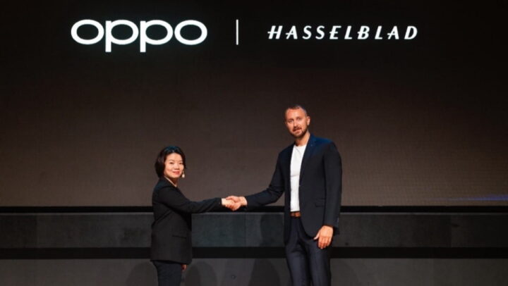OPPO réaffirme son engagement envers l'innovation en photographie mobile 3 Olivella Liu, CMO international d'OPPO et Bronius Rudnickas, responsable marketing mondial de Hasselblad