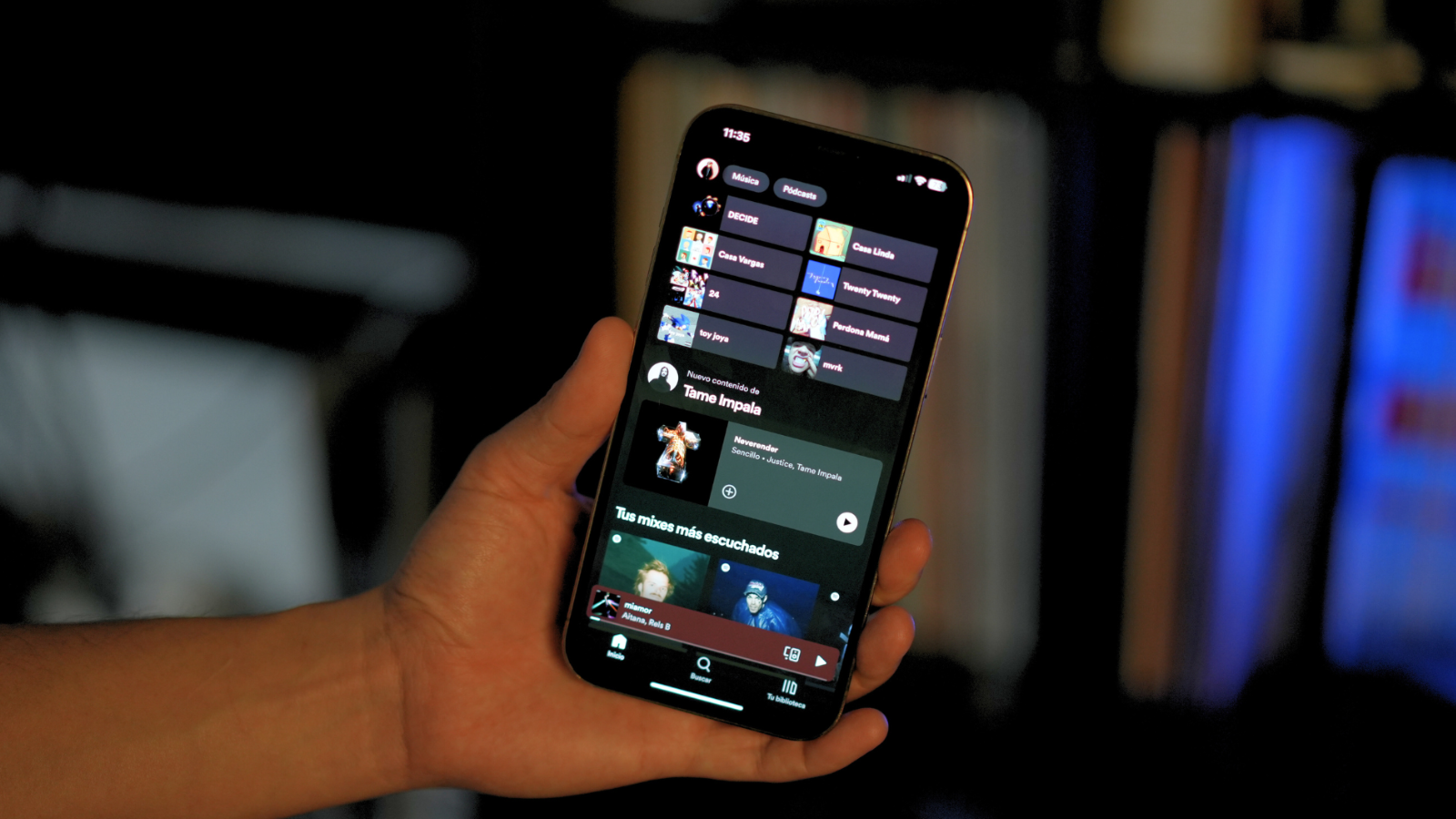 Voici comment profiter des fonctionnalités premium de Spotify sans débourser un centime 3 Interface Spotify sur iPhone