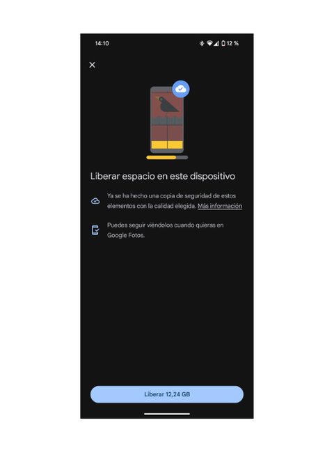Google Photos dispose d'un bouton qui résout les problèmes de mémoire sur le mobile 2 Bouton de Google Photos pour libérer de l'espace