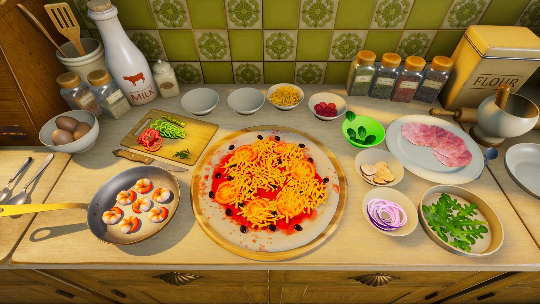 Partir en vacances dans un jeu vidéo : l'été italien se transforme en expérience cocooning 3 VACATION CAFE SIMULATOR | La cuisine dans le jeu d'Alice Games.