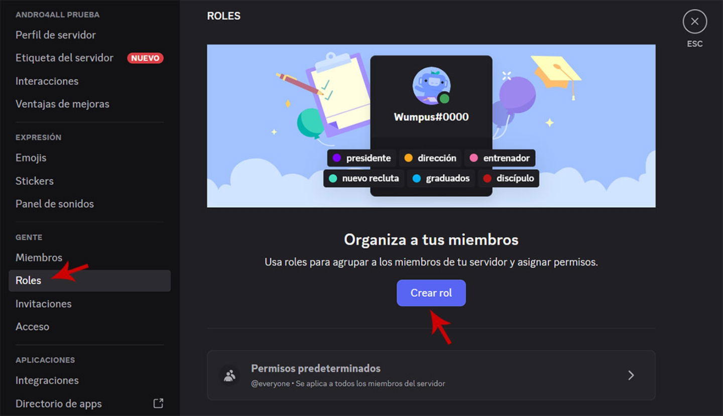 Comment créer un serveur Discord réussi 9 Créer un rôle dans le serveur Discord