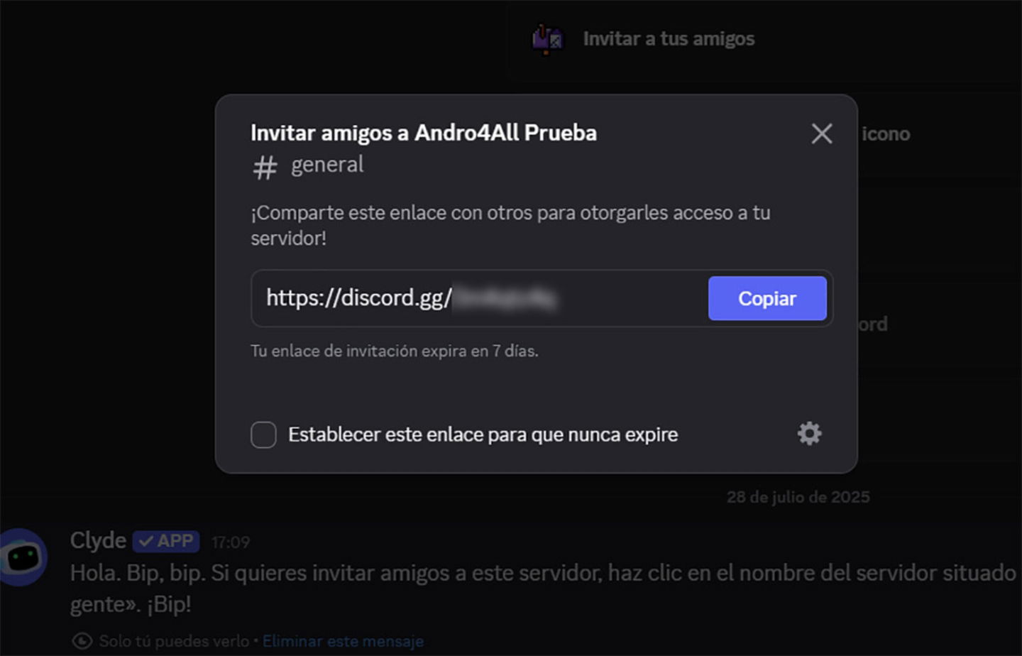 Comment créer un serveur Discord réussi 11 Inviter des amis sur le serveur Discord