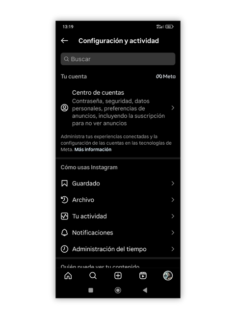 Voici comment j'ai caché mes publications Instagram sans les supprimer et personne ne l'a remarqué 2 Instagram désarchiver Configuration et activité