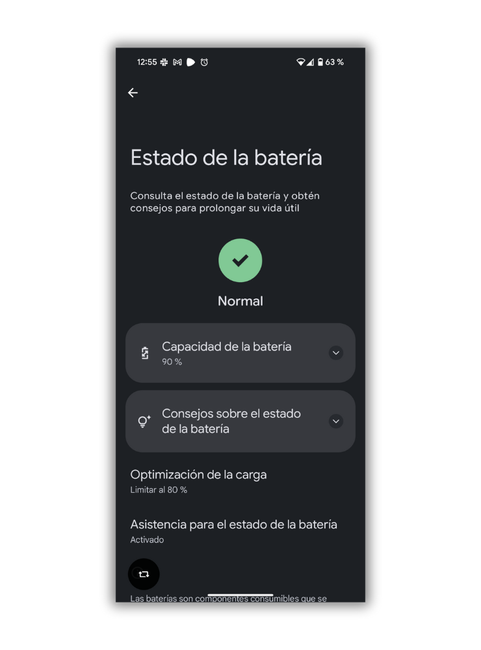 Comment économiser beaucoup de batterie sur Android 16 : Astuces basiques et avancées 4 État de la batterie Android 16