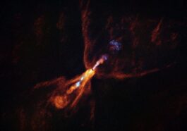Le système HOPS–315, où naissent de nouvelles planètes. Crédit : ALMA (ESO/NAOJ/NRAO) / M. McClure