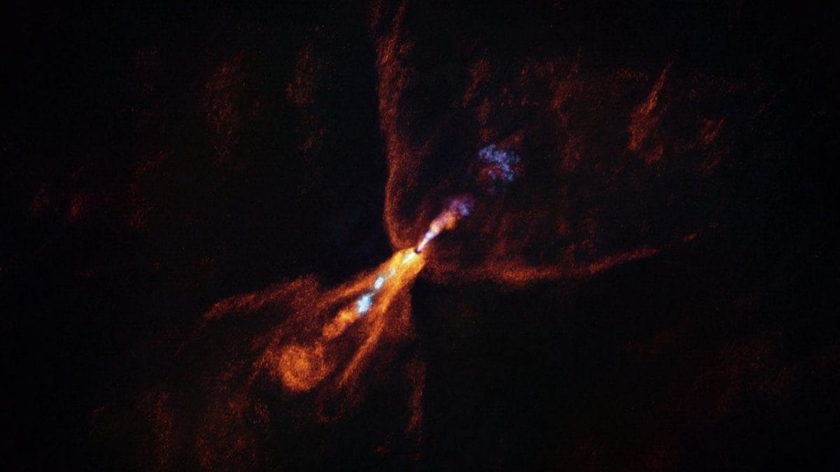 Comment se forment les planètes : le premier souffle fascinant observé au cœur d'Orion 2 Le système HOPS–315, où naissent de nouvelles planètes. Crédit : ALMA (ESO/NAOJ/NRAO) / M. McClure