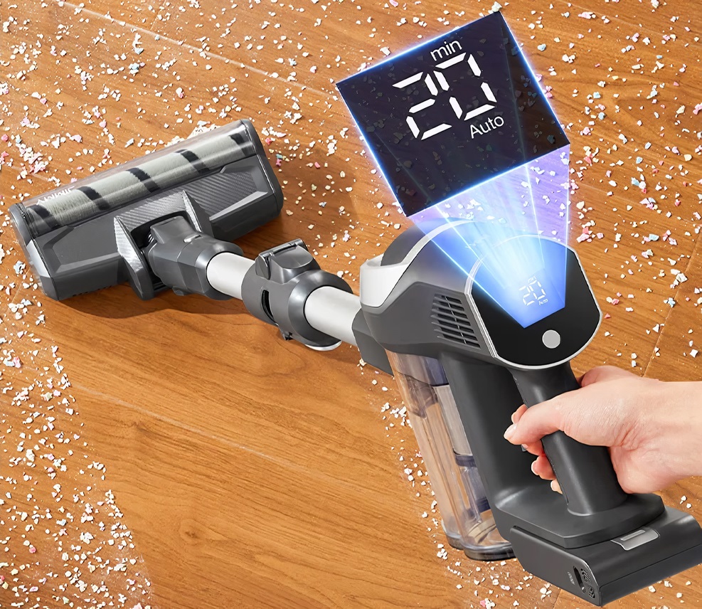 JIMMY JV9 Pro Aqua : l'aspirateur sans fil qui aspire et lave en un seul passage à 299€ ! 4 Jimmy Jv9 Pro Aqua Ecran Led