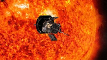 Le Soleil sous un nouveau jour : des images inédites de la sonde Parker de la NASA, les plus proches jamais capturées 1 Illustration de la sonde solaire Parker pendant son passage proche du Soleil / Crédit: NASA