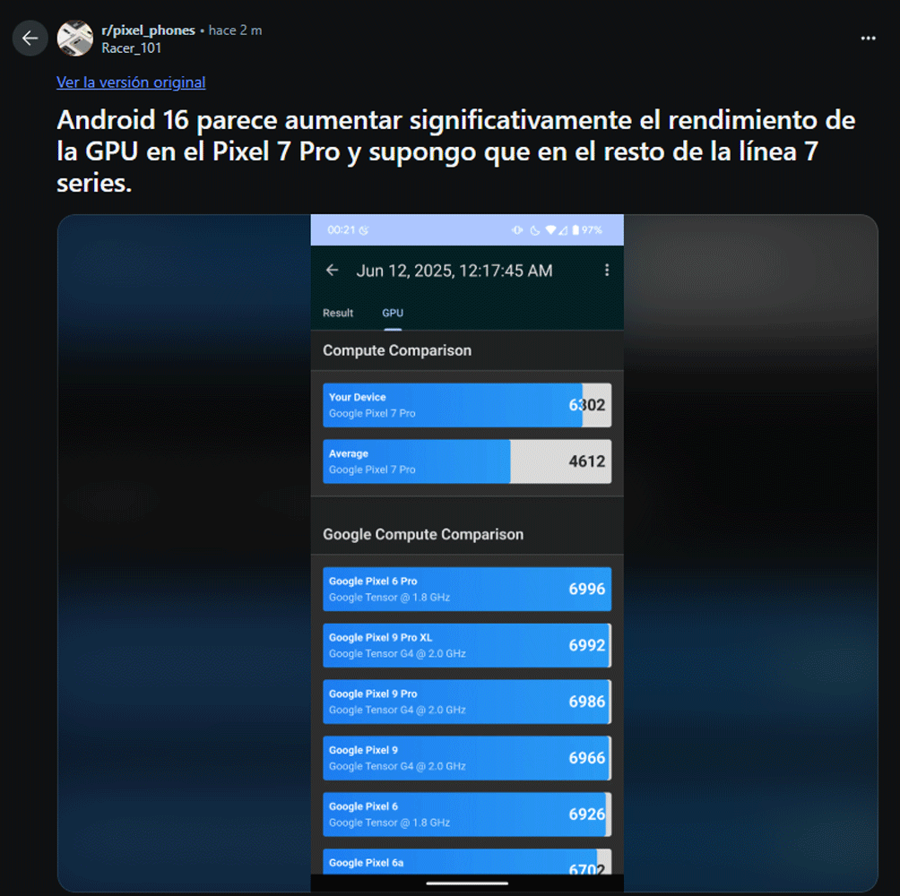Les promesses non tenues d'Android 16 nous laissent sans redesign et sous le feu des critiques 2 opinion reddit android 16 potencia