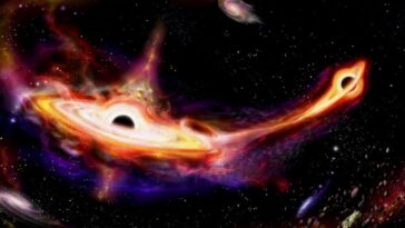 L'étreinte mystérieuse de deux géants déforme l'espace-temps et engendre un trou noir de 225 masses solaires 25 Image