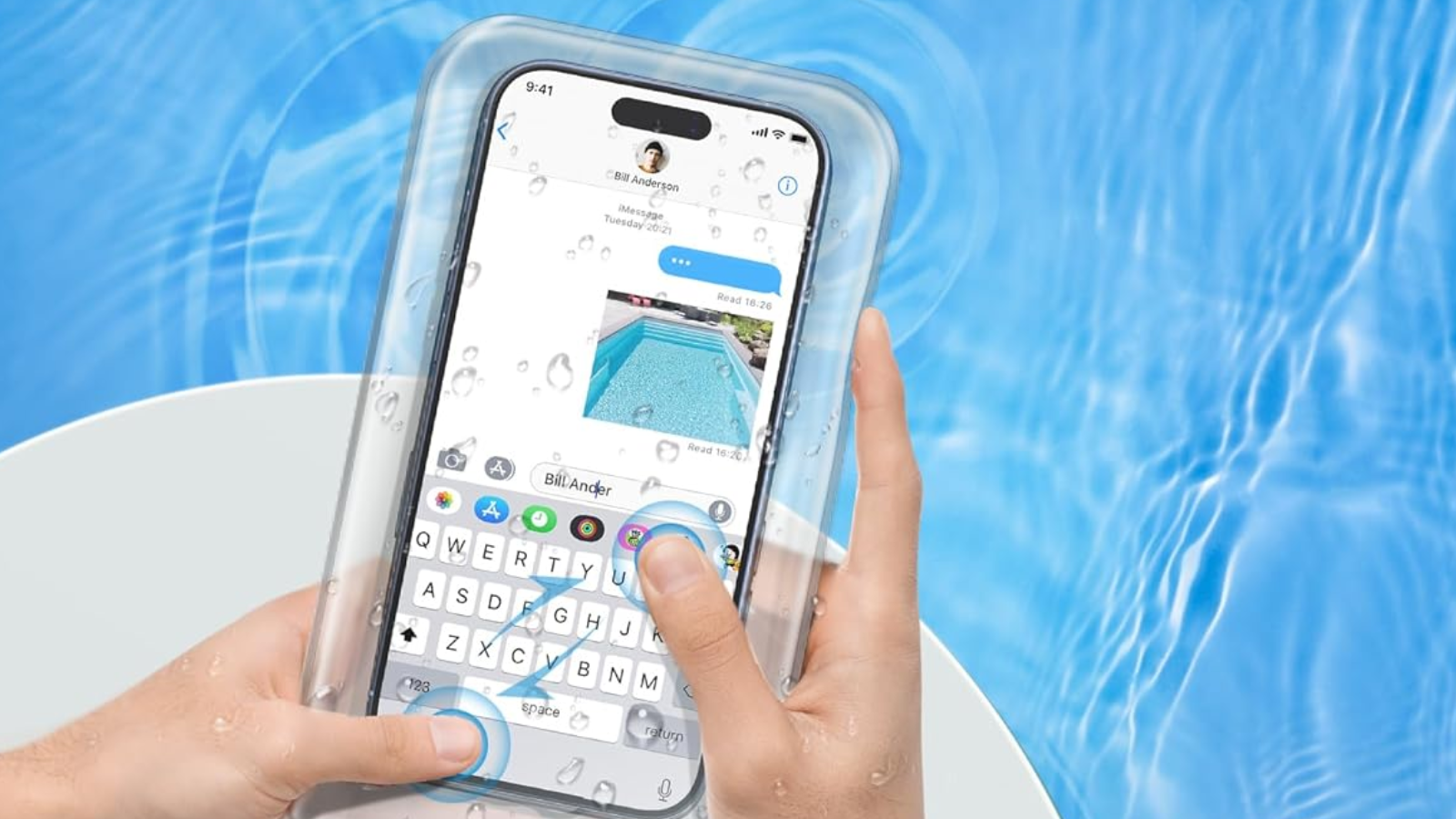 Funda YOSH impermeable con correa para móviles