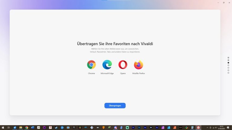 Marre de Chrome et Safari ? Vivaldi (navigateur europeen) mise tout sur la confidentialité 6 Importation de données dans le navigateur Vivaldi
