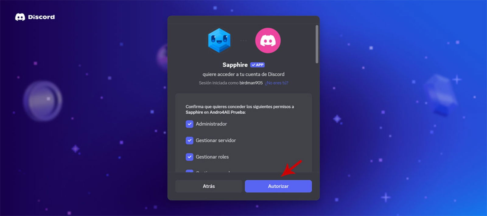 Comment paramétrer des notifications automatiques de réseaux sociaux sur Discord étape par étape 5 Autoriser un bot sur un serveur Discord
