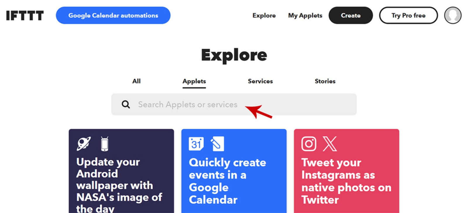 Comment paramétrer des notifications automatiques de réseaux sociaux sur Discord étape par étape 14 Rechercher des applets de réseaux sociaux dans IFTTT