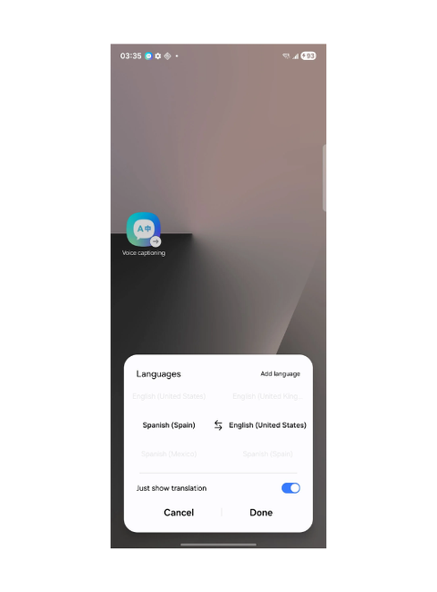 Débloquez la fonction cachée de One UI pour traduire des vidéos, des audios et des chansons en temps réel 3 Voice captioning de Samsung