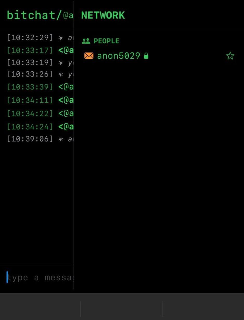 Nous avons testé Bitchat, le concurrent de WhatsApp : l'utiliser sans avoir le numéro du destinataire et sans connexion Internet 4 BITCHAT | Le chat sur l’app