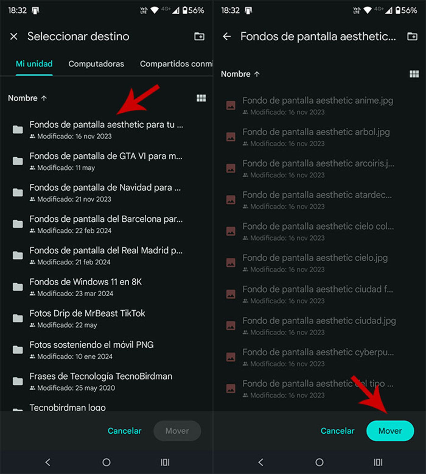 Comment maîtriser Google Drive sur Android : guide complet étape par étape 6 Déplacer des fichiers dans des dossiers sur Google Drive