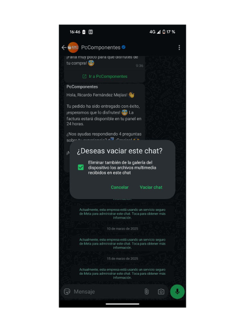 Comment vider la corbeille de WhatsApp pour améliorer le fonctionnement du mobile 5 Pas pour vider un chat de WhatsApp