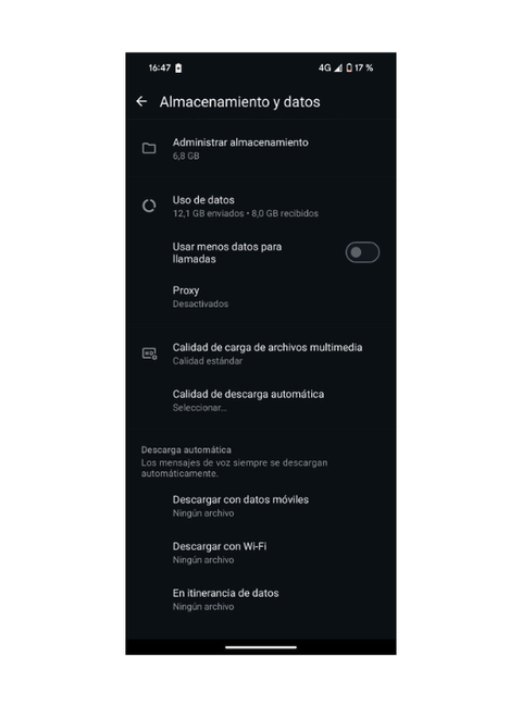 Comment vider la corbeille de WhatsApp pour améliorer le fonctionnement du mobile 6 Désactiver le téléchargement automatique des fichiers dans WhatsApp