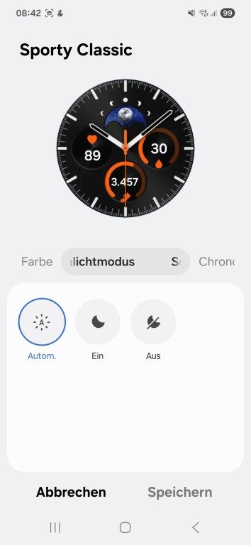 Samsung Galaxy Watch (Classic, Ultra) : Utilisez le Mode Nuit comme un Pro ! 4 C'est vous qui décidez comment utiliser le mode nuit. Dans le doute, pas du tout. (Capture d'écran)