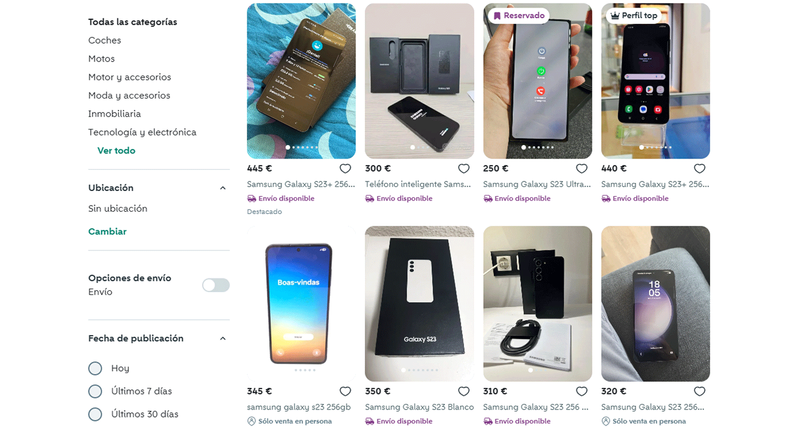 Vous avez un Samsung Galaxy S23 ? Vous pourriez obtenir jusqu'à 426 euros pour lui 3 Prix Samsung Galaxy S23 sur Wallapop