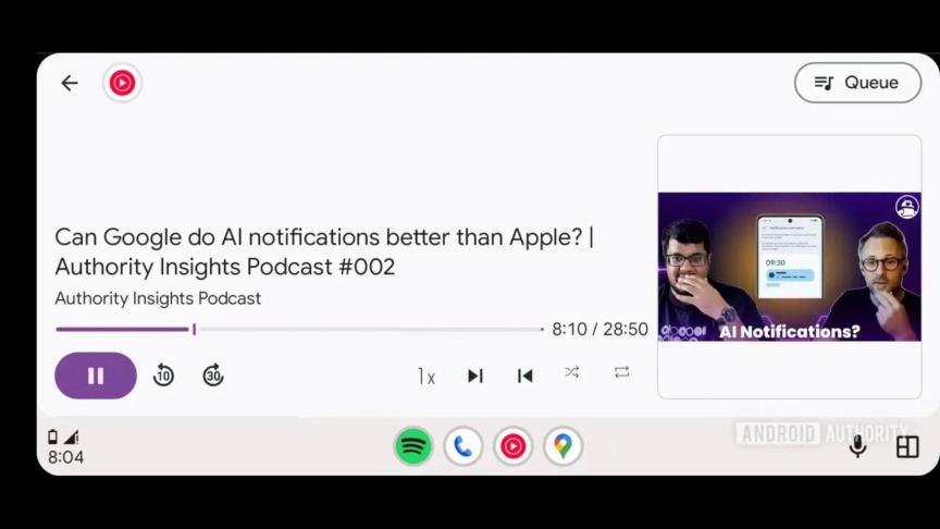 Spotify se transforme en voiture ! Découvrez la nouvelle façon d'écouter de la musique sur Android Auto 4 Spotify Android Auto interface musique