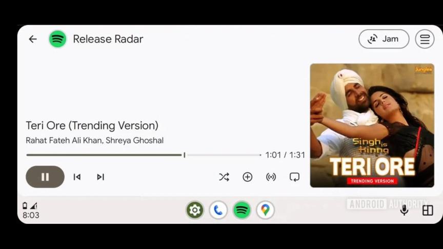 Spotify se transforme en voiture ! Découvrez la nouvelle façon d'écouter de la musique sur Android Auto 3 Spotify Android Auto interface musique