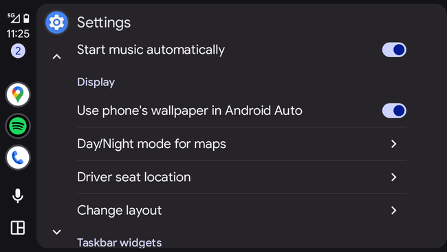 Android Auto 15.0 ouvre la voie à une révolution 2 Panel options thème Android Auto