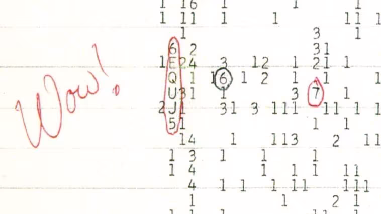Dévoilée, l'origine probable du signal Wow!, le mystère le plus captivant de la recherche extraterrestre 1 Le célèbre signal Wow!. Crédit : Big Ear Observatory