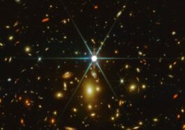 Une partie de la galaxie dans laquelle se trouve Earendel / Crédit : NASA, ESA, CSA, STScI, Cosmic Spring JWST