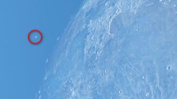 La Lune frappée par un objet mystérieux : une vidéo qui sème la confusion sur Internet 12 Un extrait de la vidéo virale. Crédit : Facebook
