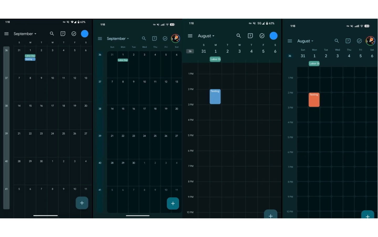 Le calendrier Google se modernise : configurez-le pour admirer sa nouvelle interface 3 Calendrier Google vue mensuelle et quotidienne