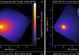 3I/ATLAS observé avec le James Webb. Crédit : ArXiv/NASA