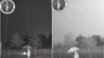 FACEBOOK | Capture d'écran de la vidéo publiée par la page Arezzo Meteo