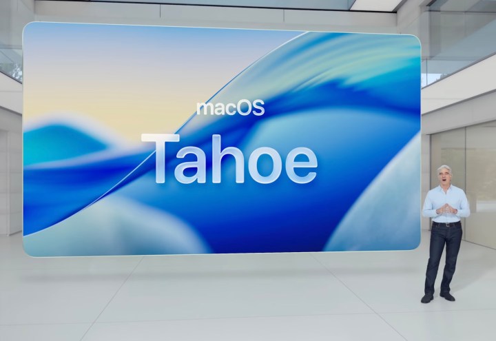 macOS 26 Tahoe : tout ce qu'il faut savoir pour en profiter pleinement 2 Présentation de macOS Tahoe à la WWDC 2025.