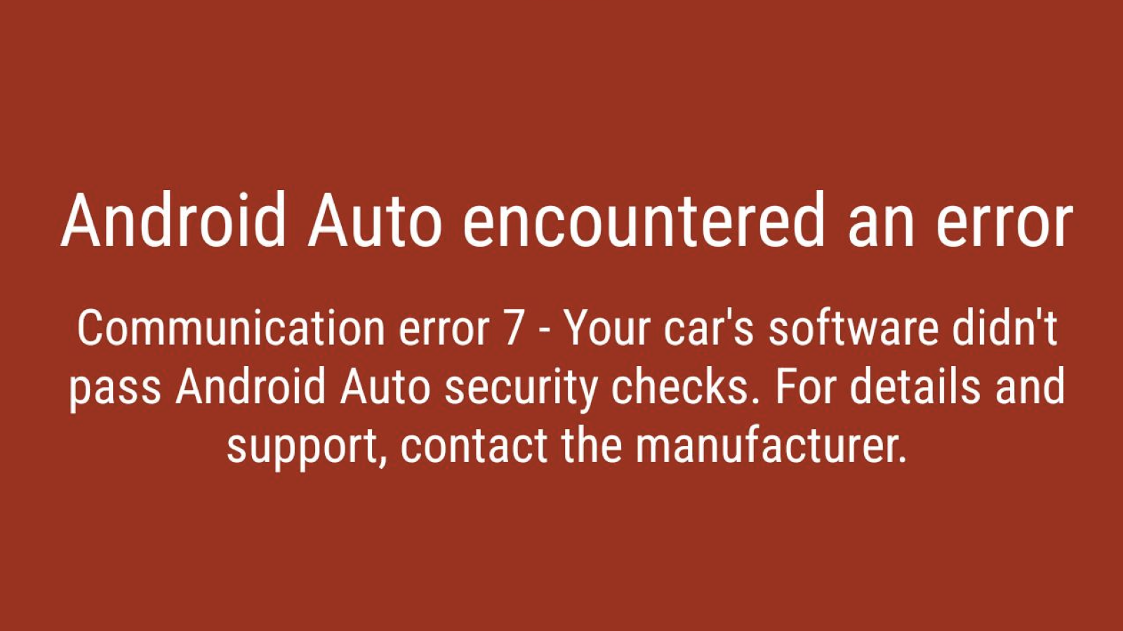Erreur 7 sur Android Auto, le problème qui rend fous les conducteurs du monde entier 104 Erreur 7 sur Android Auto, le problème qui rend fous les conducteurs du monde entier