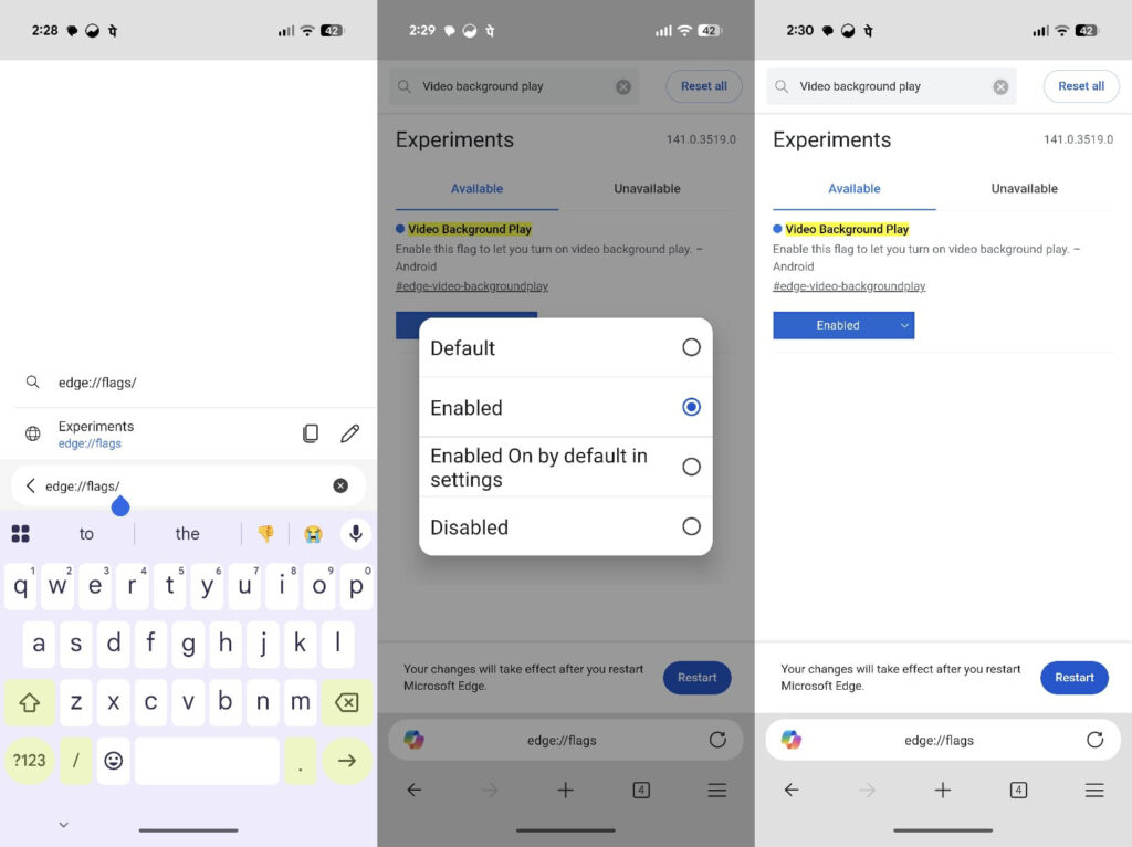 Microsoft Edge offre gratuitement l'une des meilleures fonctionnalités de YouTube Premium 3 Edge Microsoft YouTube Android Google