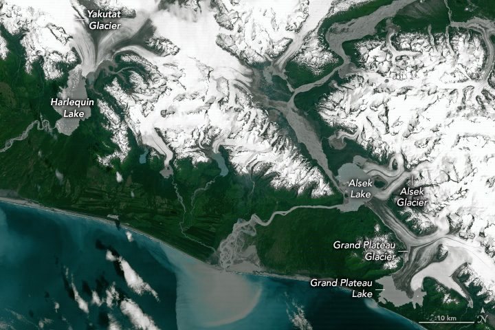 Aux États-Unis, une nouvelle île vient d'émerger, sans lien avec les volcans : les images saisissantes de la NASA 4 Vue d'ensemble de la zone concernée. Crédit : Earth Observatory/NASA