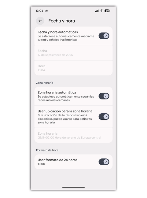 Quand est le changement d'heure et que devrais-tu faire dès maintenant sur ton mobile et ta montre connectée 4 capture date et heure sur Android
