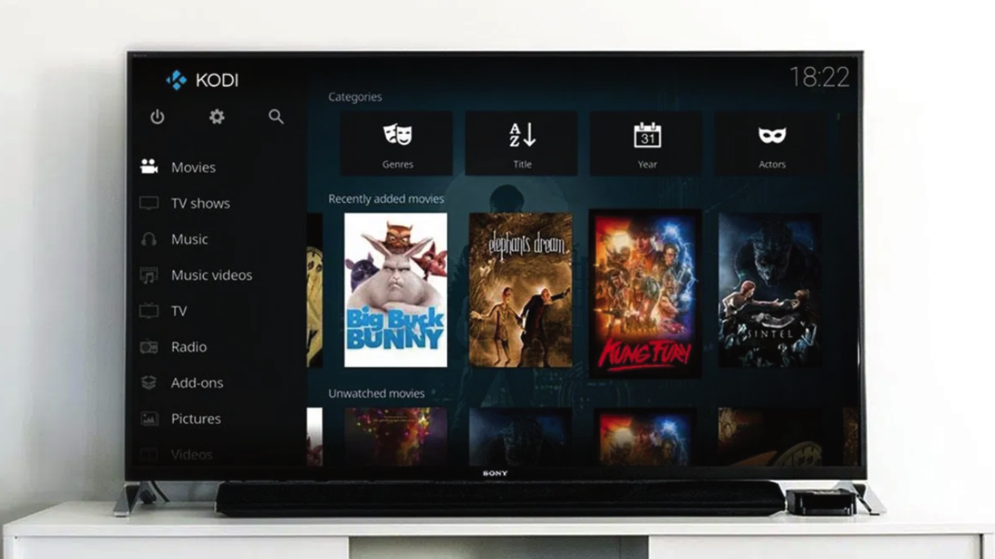 Application Kodi sur smart TV