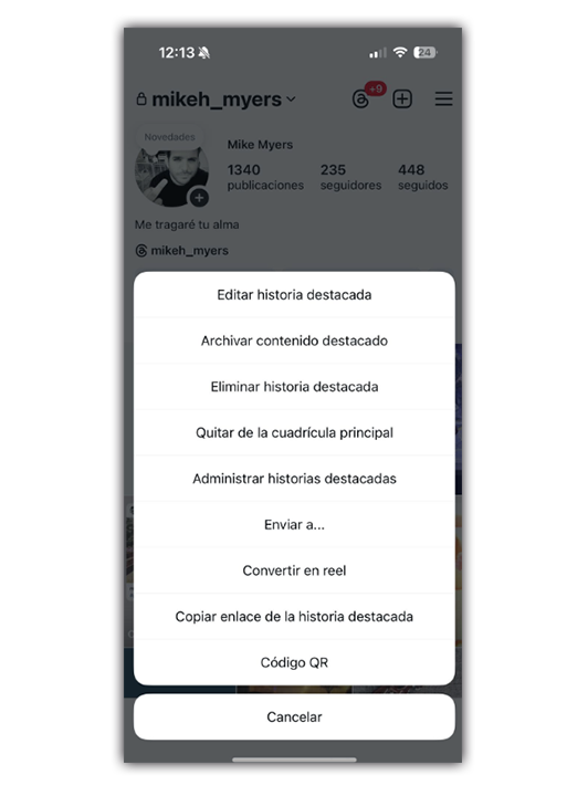 Instagram a vraiment raté son coup avec ses Stories à la une, et la solution ne plaît à personne 3 Retirer une histoire mise en avant