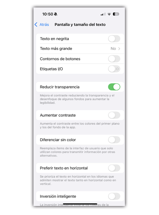 iOS 26 ruine-t-il la batterie de votre iPhone ? Voici ce que vous devez faire 4 menú accesibilidad iOS