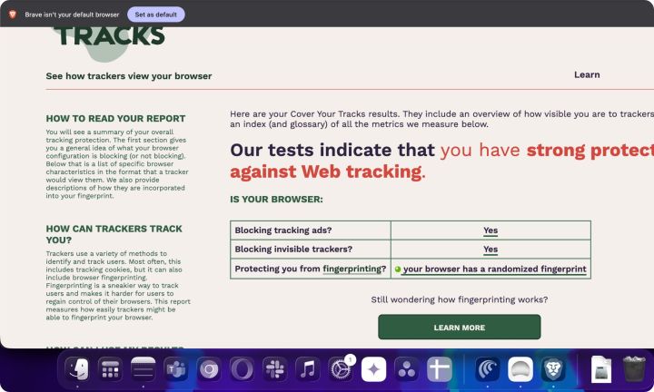 J'ai découvert un outil qui dévoile la réalité effrayante de votre suivi en ligne 5 Analyse de l'outil EFF Cover Your Tracks.